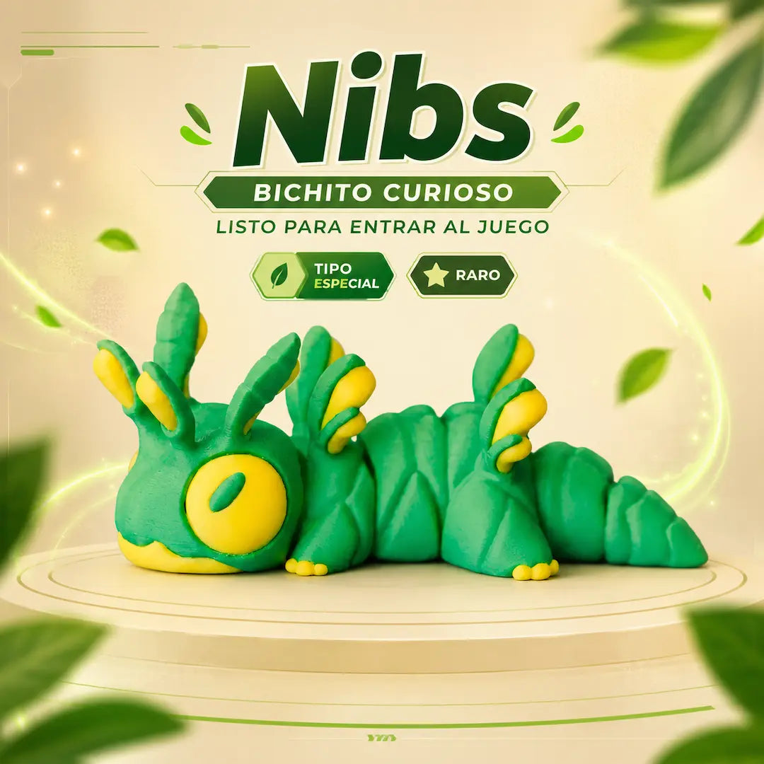 Nibs el Bichito Curioso figura coleccionable | Chonk Pals